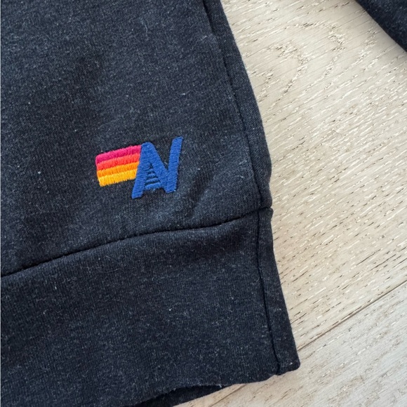 Aviator Nation Bolt Fade ombré Crew Sweatshirt sz Medium black pink purple - Picture 7 of 11